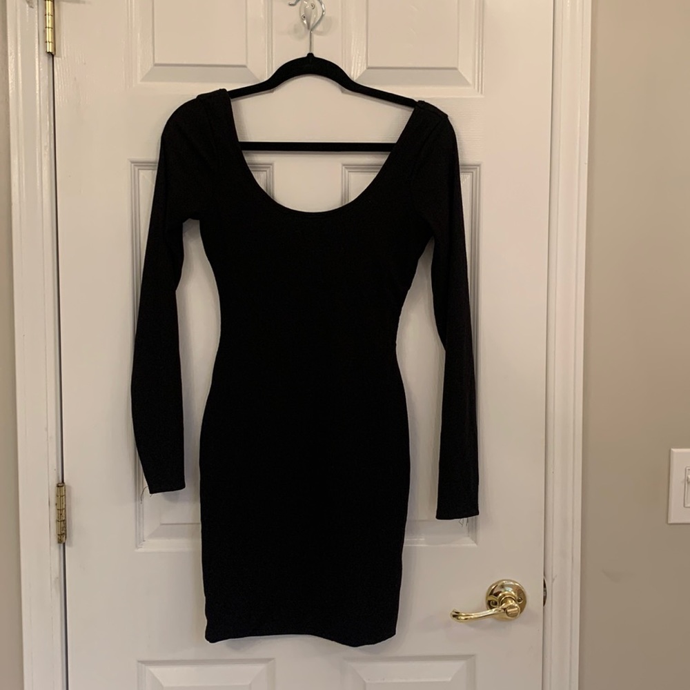 Windsor Black Long Sleeve Dress